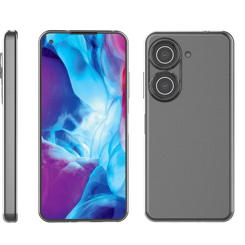 Deksel til Zenfone 10 9 Ultra Thin Clear Soft TPU Cover For Asus Zenfone9 AI2202-1A006EU Zenfone10 AI2302Couqe Funda