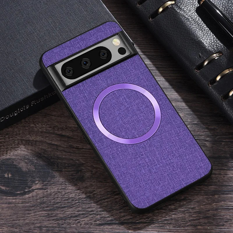 Deksel til Google Pixel 9 8 7 6 Pro XL 7A 8A 6A Magnetic Wireless Charging Slim Cover for Pixel 9Pro 8Pro