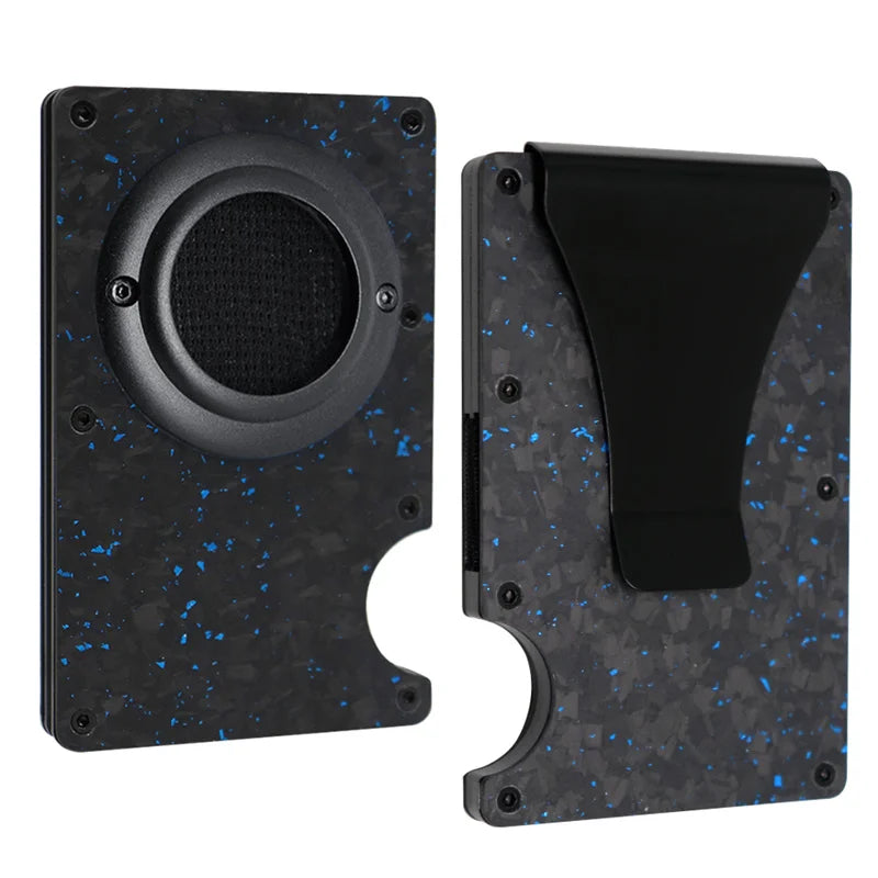 Deksel til Apple AirTag Apple Card holder Rfid Aluminum deksel Metal Wallet Credit ID Men Slim Business Cardholder Cash Strap Apple AirTag Carbon Fiber