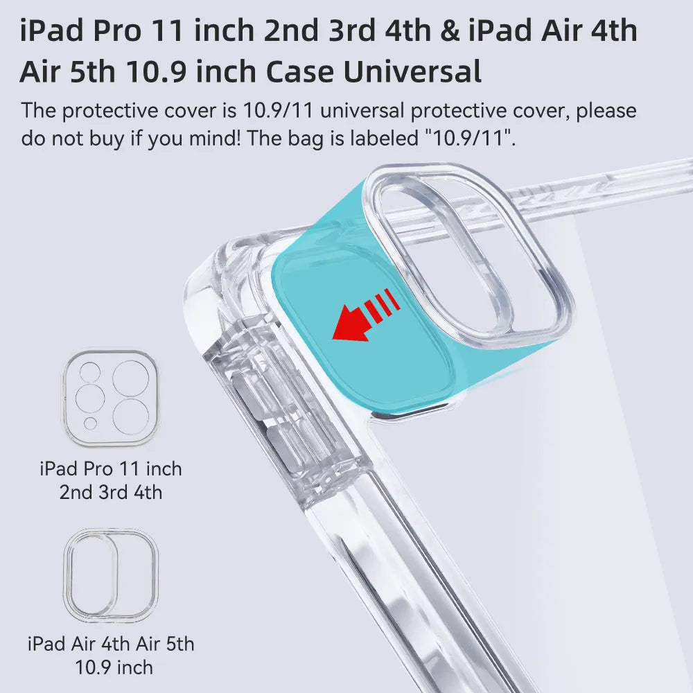 Deksel til iPad deksel For iPad 10th Gen Pro 12.9 4th 5th 6th Pro 11 2nd 3rd 4th Air 4 5 10.9 iPad 10.2 7th 8th 9th 10.5 9.7 mini 6 deksel