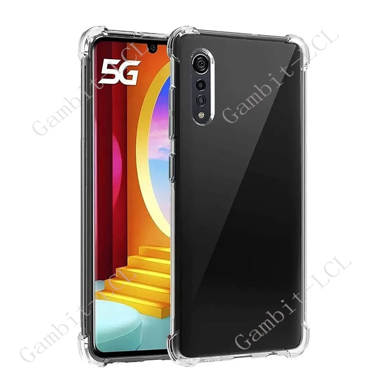 Deksel til LG Velvet 5G 2020 6.8" LM-G900N LM-G900 LM-G900EM Soft TPU Original Shockproof Back Cover ON LG Velvet