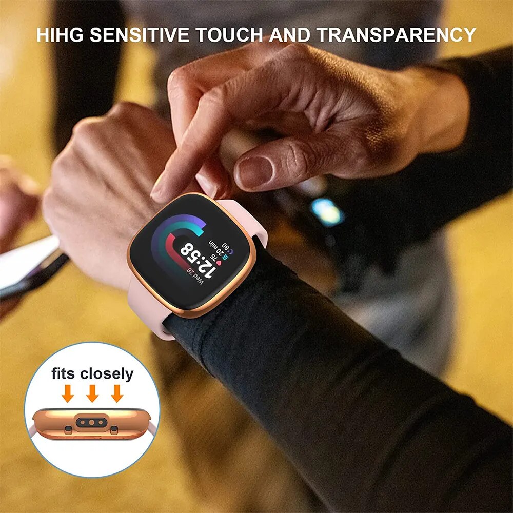 Deksel til Fitbit Versa 4 og Sense 2 galvanisert TPU