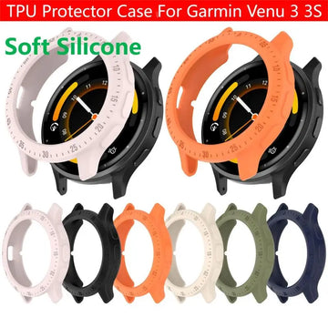 Deksel til Garmin Venu 3 3S Smart Watch Band Soft Silicone Bumper Venu3 Venu3S Protector Shell Accessoies