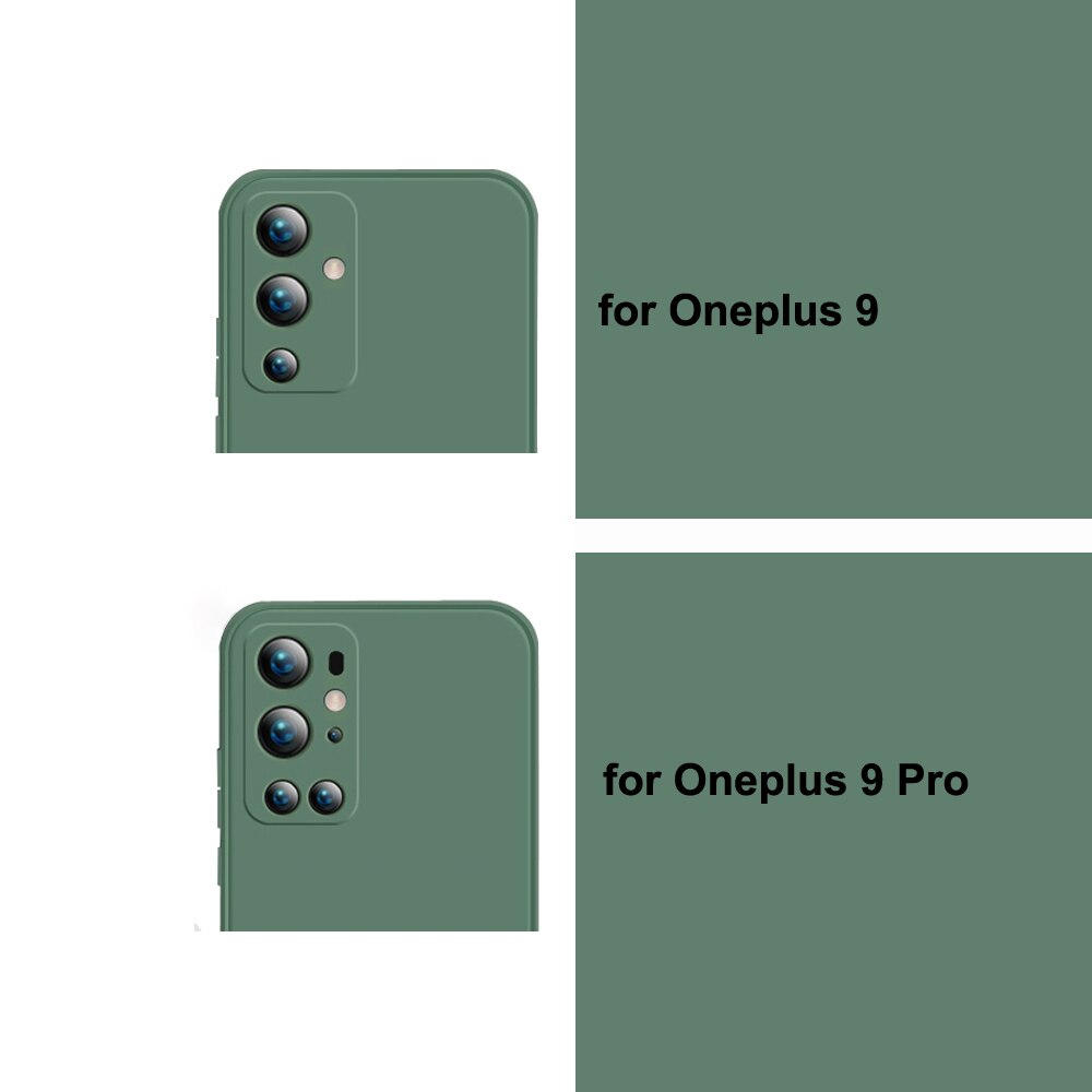 Deksel til OnePlus 7 7T 8 8T 9 Pro 9R 9RT Camera Protect Soft Back Cover One Plus 9Pro T R RT