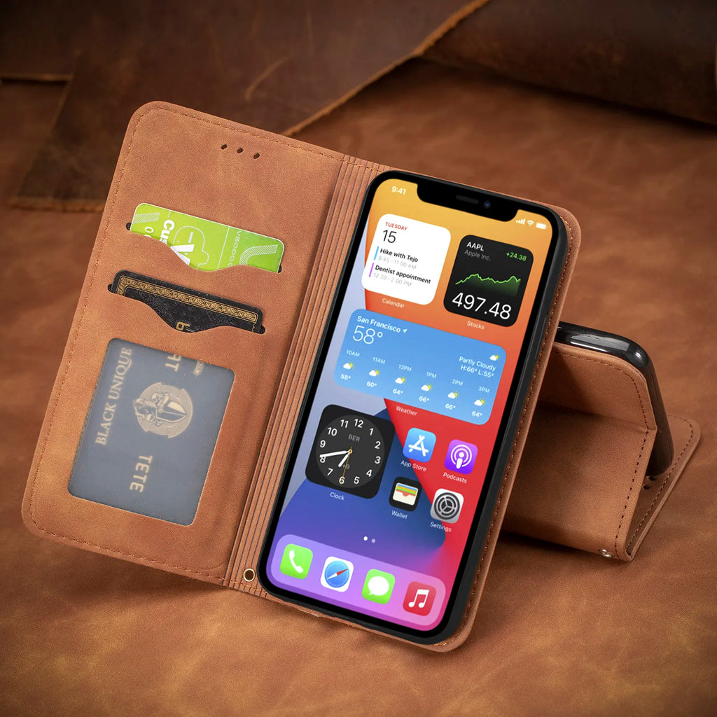 Deksel til Motorola Moto G60 G72 G22 G52 G82 G Stylus 2023 G62 G42 G32 Wallet Cards Solt Flip Book Cover