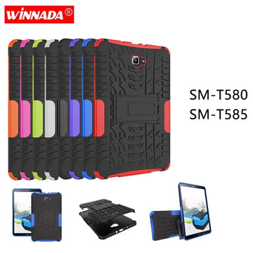 Deksel til Samsung GALAXY Tab A A6 10.1 2016 case T580 T585 T580N T585N 10.1 inch Tablet  TPU+PC Shockproof Stand Cover