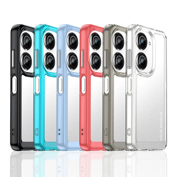 Deksel til Asus Zenfone 10 Case For Asus Zenfone 10 Cover Coque Funda Hard Translucent Soft Frame Shockproof Clear Case Asus Zenfone 10