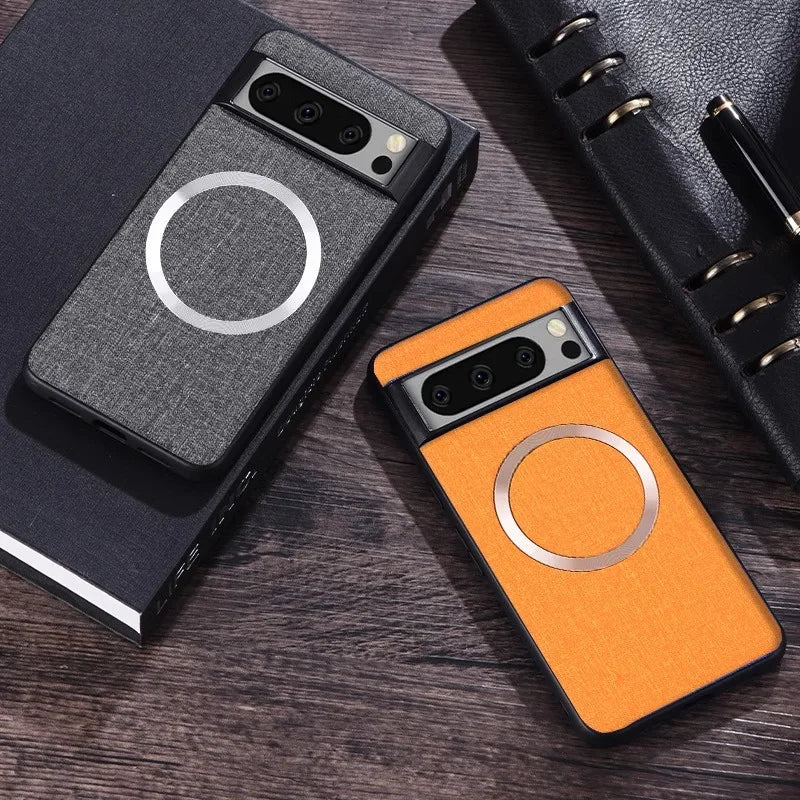 Deksel til Google Pixel 9 8 7 6 Pro XL 7A 8A 6A Magnetic Wireless Charging Slim Cover for Pixel 9Pro 8Pro