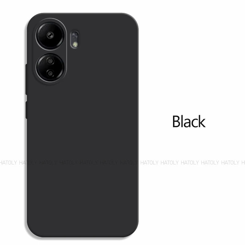 Deksel til Xiaomi Redmi 13C deksel Xiaomi Redmi 13C deksel Luxury Original TPU Shockproof Liquid Silicone Protective Phone deksel Redmi 13C