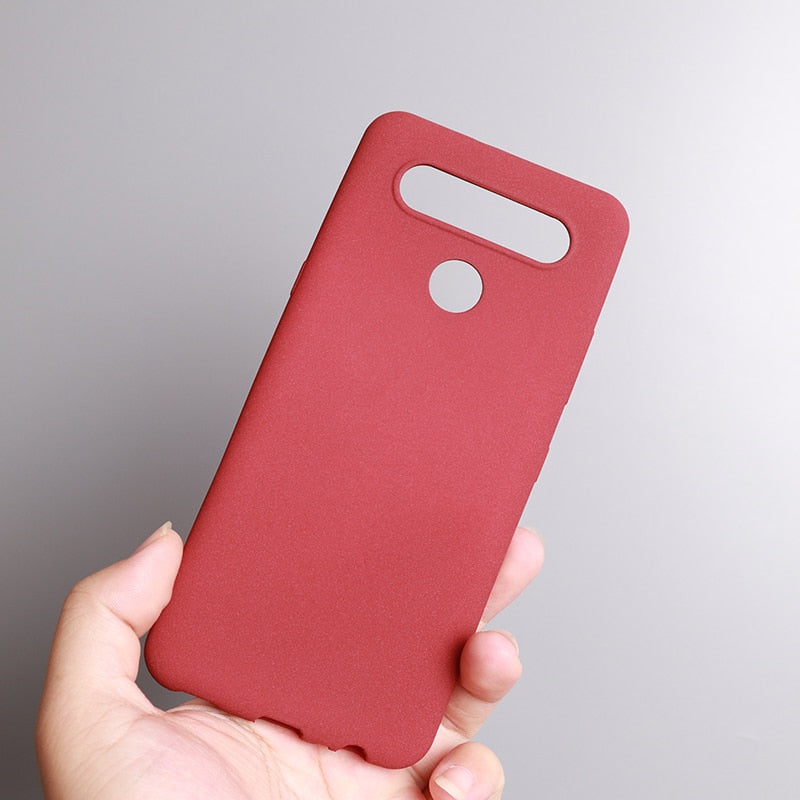 Deksel til LG G6 G8S ThinQ K51S K41S Stylo 7 6 G8X G8S G7 V60 V50 Velvet Case Sand Matte Soft Silicon Full Protect Antislip Cover Shell
