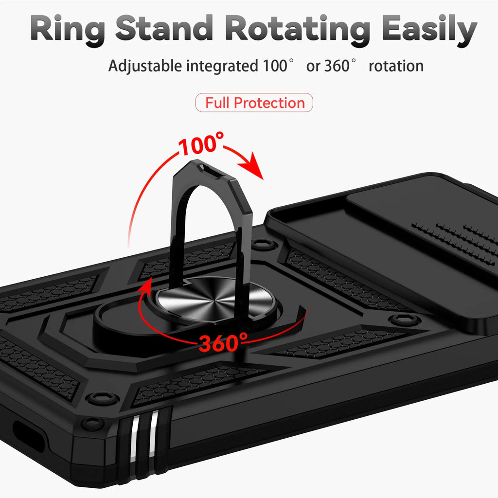 Deksel til Google Pixel 6A 6 7 Pro Metal Ring Holder Camera Lens Protection Back Cover