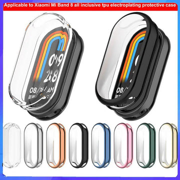 Deksel til Xiaomi Mi Band 8 Samrt Watch PC Case With Screen Protector Ultra-Thin Scratch Resistant Full Protective Bumper Cover