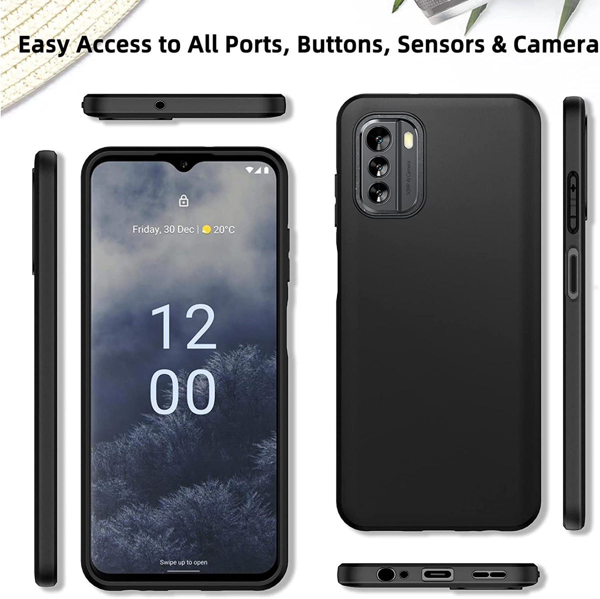 Deksel til Nokia G60 X30 C1 G400 C100 C200 C21 Plus G21 G11 XR20 X10 X20 G10 G20 C10 C20