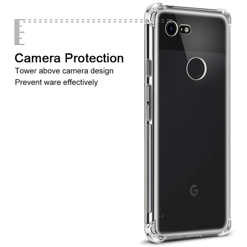 Deksel til Google Pixel 1 2 2XL 3 3A 4A XL Silicone TPU Phone Cover For Google Pixel 4 5 6 4A 4G 5A Pixel 6 Pro