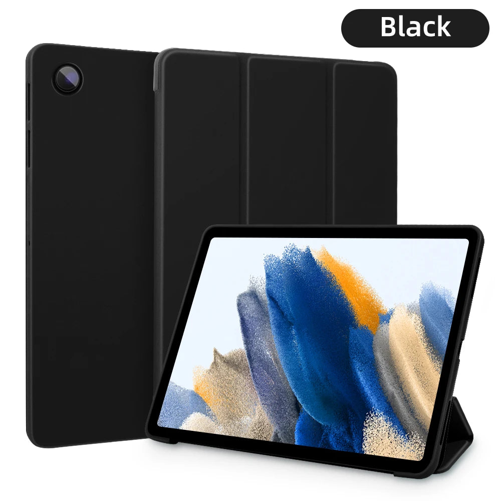 Deksel til Samsung Tab A9+ A8 10.5 X205 X200 S6 Lite 10.4 A7 T500 A7 lite T220 S7 S8 S9 FE S10 FE 10.9 Nettbrettdeksel Smart Skinnetui