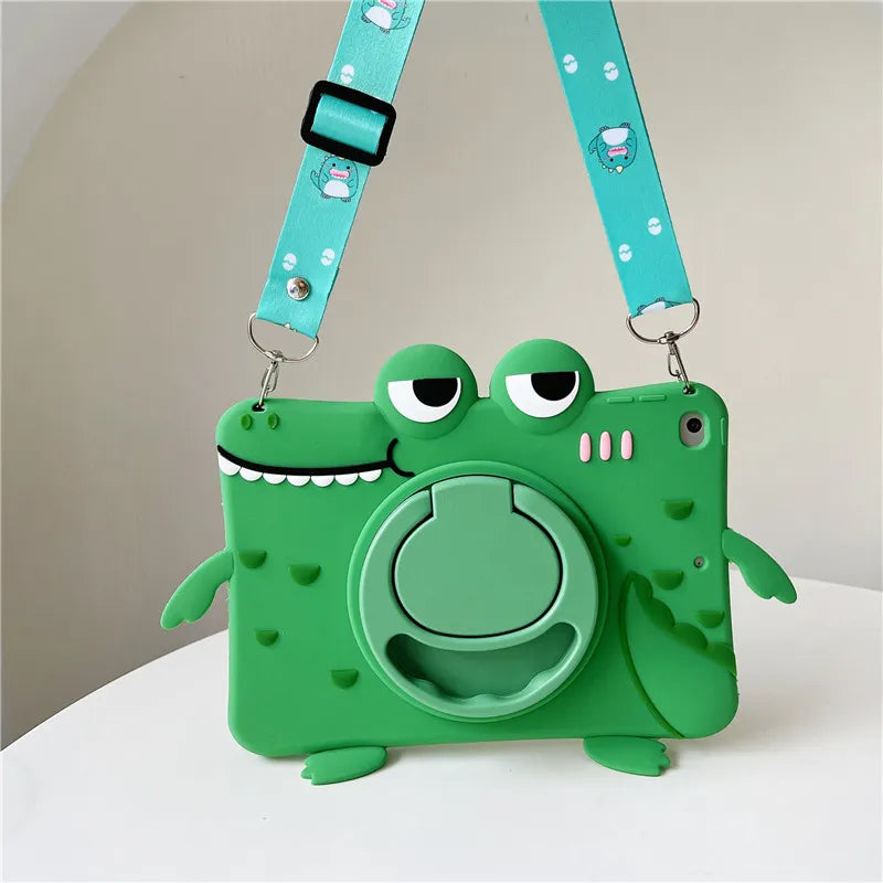 Deksel til iPad 7th 8th 9th 10.2 10 10th Gen deksel 360 Rotation Stand deksel For IPad Air 2 3 4 5 10.9 2022 Mini 6 Pro 9.7 11 Kids deksel