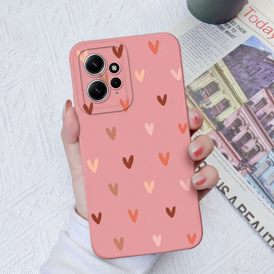 Deksel til Xiaomi Redmi Note 12 12S 4G 5G Patterned Full Protection Soft Liquid Silicone Cartoon deksel For Redmi Note 12 S