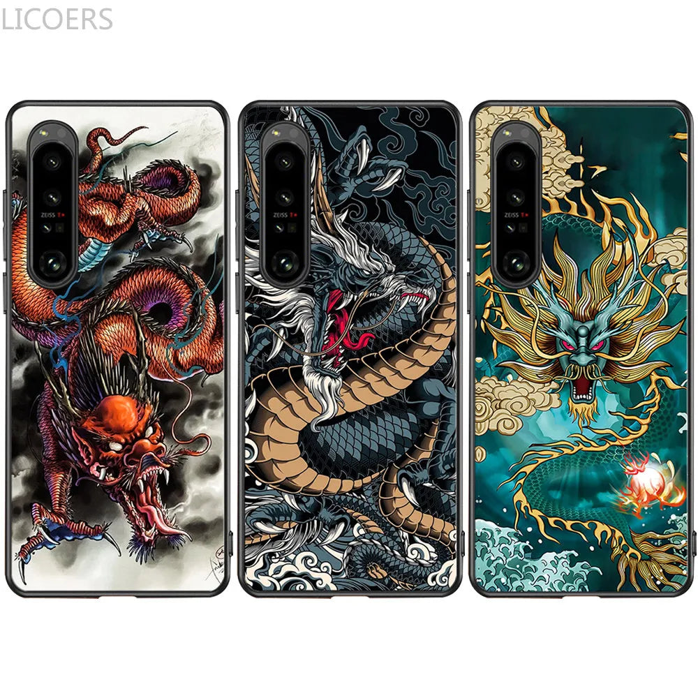 Deksel til Sony Xperia 10 5 1 V IV III II Ace Pro-I 8 L4 XZ Cover Soft Matte Silicone Shockproof Cute Pattern Shell Fundas