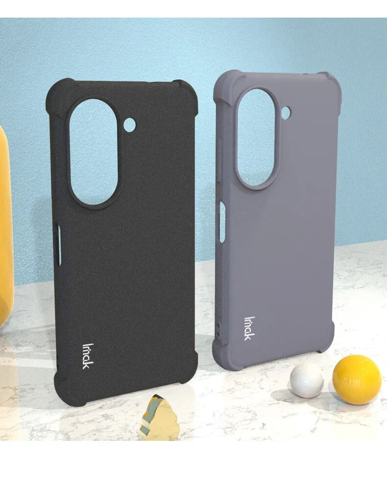 Deksel til Asus Zenfone 9 5G 10 Case IMAK Shockproof Transparent Quicksand Matte Soft Silicone TPU Back Cover Zenfone 9 9z 10 10z Cases