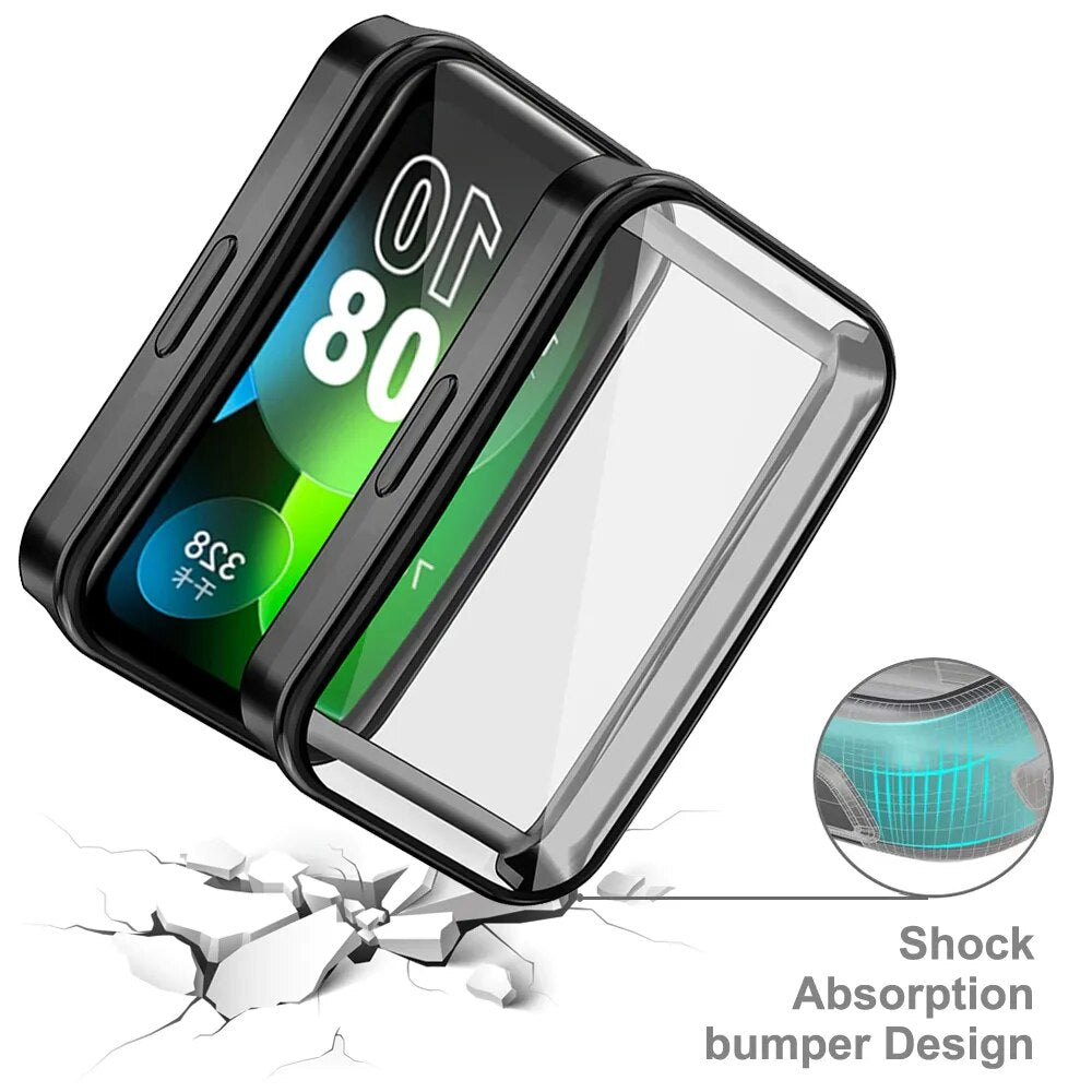 Deksel til Huawei band 8 Case Full Screen Protector Shell Bumper Plated Cases For Huawei band8 smart watch
