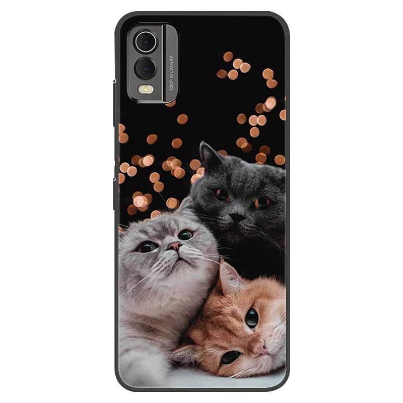 Deksel til Nokia C32 deksel støtsikkert silikondeksel For Nokia C32 C 32 Phone deksel NokiaC32 med motiv Shells