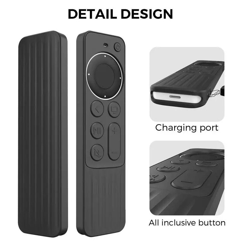 Deksel til Apple TV 4K Siri Remote støtsikkert silikondeksel
