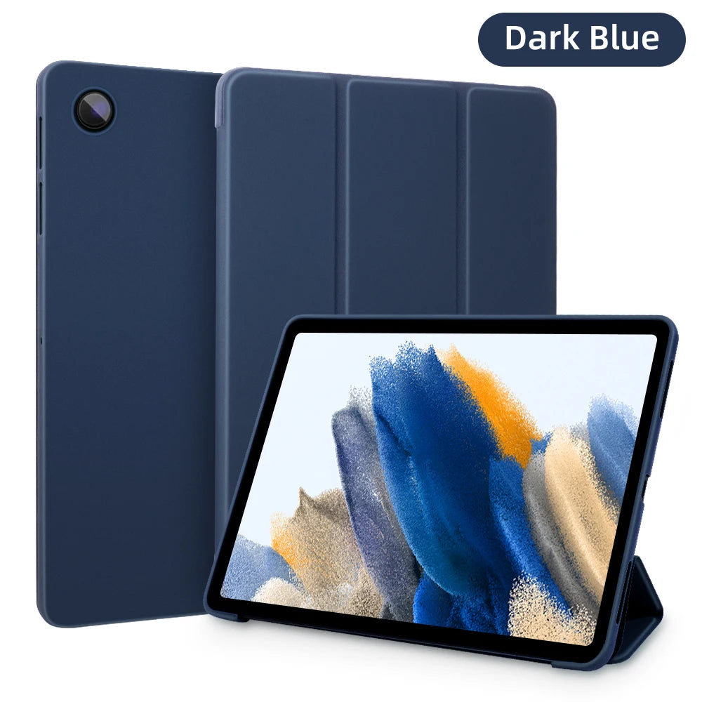 Deksel til Samsung Tab A9+ A8 10.5 X205 X200 S6 Lite 10.4 A7 T500 A7 lite T220 S7 S8 S9 FE S10 FE 10.9 Nettbrettdeksel Smart Skinnetui