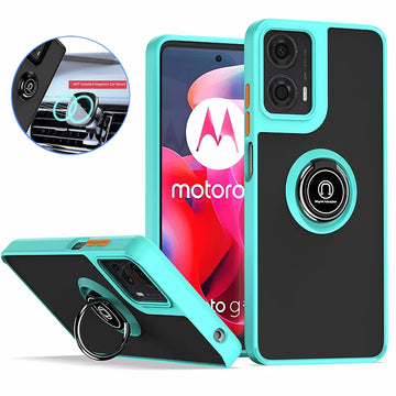 Deksel til Motorola Moto Edge 50 Fusion Edge50 Pro Ultra Neo 5G Magnet Ring Holder Stand Hard PC Back Cover
