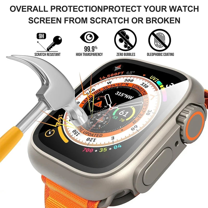 Deksel til Apple Watch Series 4-9 (40-45mm) - Hard PC for- og bakdeksel