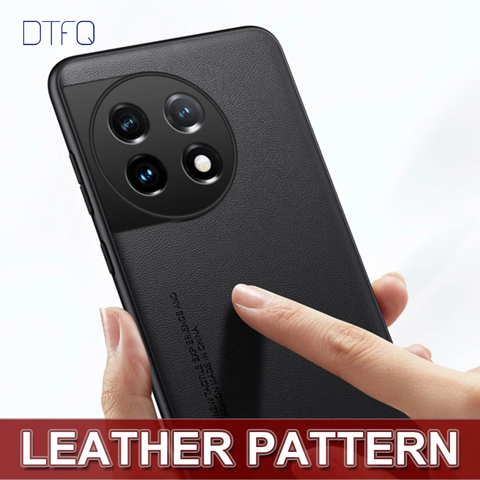 Deksel til OnePlus 11 Shockproof Cover Leather Pattern Case for OnePlus 11R Coque Funda Luxury Leather Case for OnePlus 11