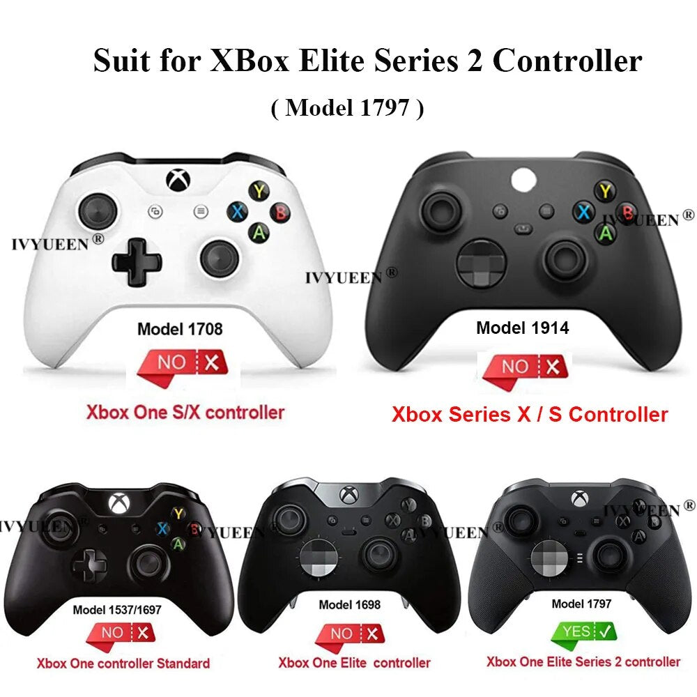 Deksel til XBox One Elite Series 2 Controller Original Front Housing Shell Case Middle Frame Back Cover Repair Part