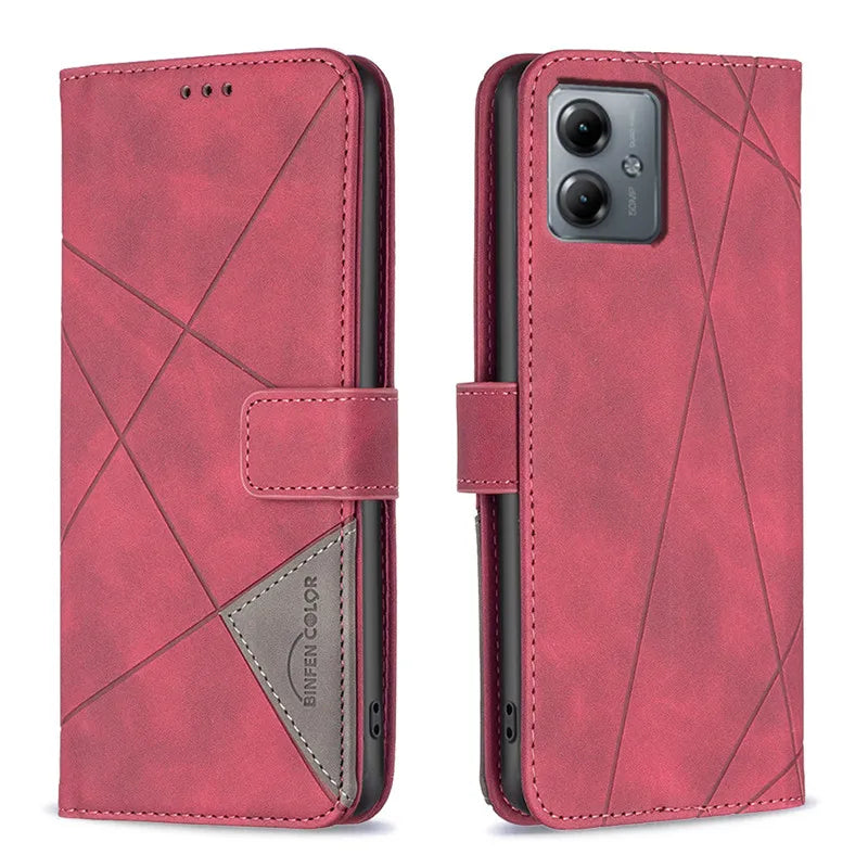Deksel til Motorola MOTO G84 G54 5G G14 4G Edge 40 Neo G 14 54 Coque Magnetic Wallet Flip Cover Fundas
