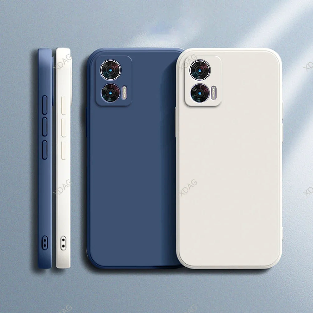 Deksel til Motorola Edge 30 Edge30 Neo 30Neo 5G 6.28" XT2245-1 Lens Protection Simple Square Liquid Silicone Soft Back Cover