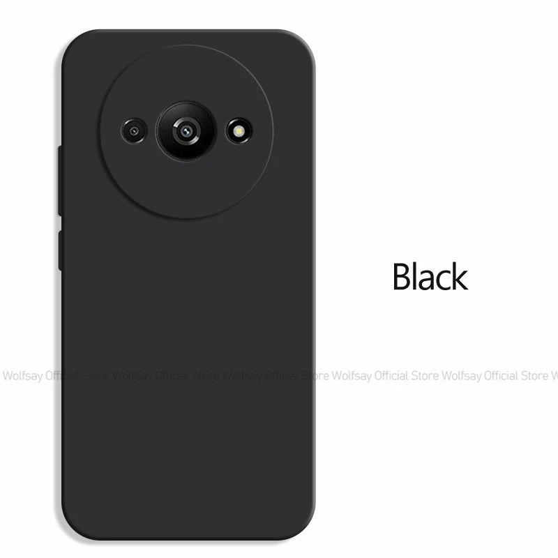 Deksel til Xiaomi Redmi A3 deksel For Xiaomi Redmi A3 deksel Original TPU Shockproof Liquid Silicone Protective baksidedeksel