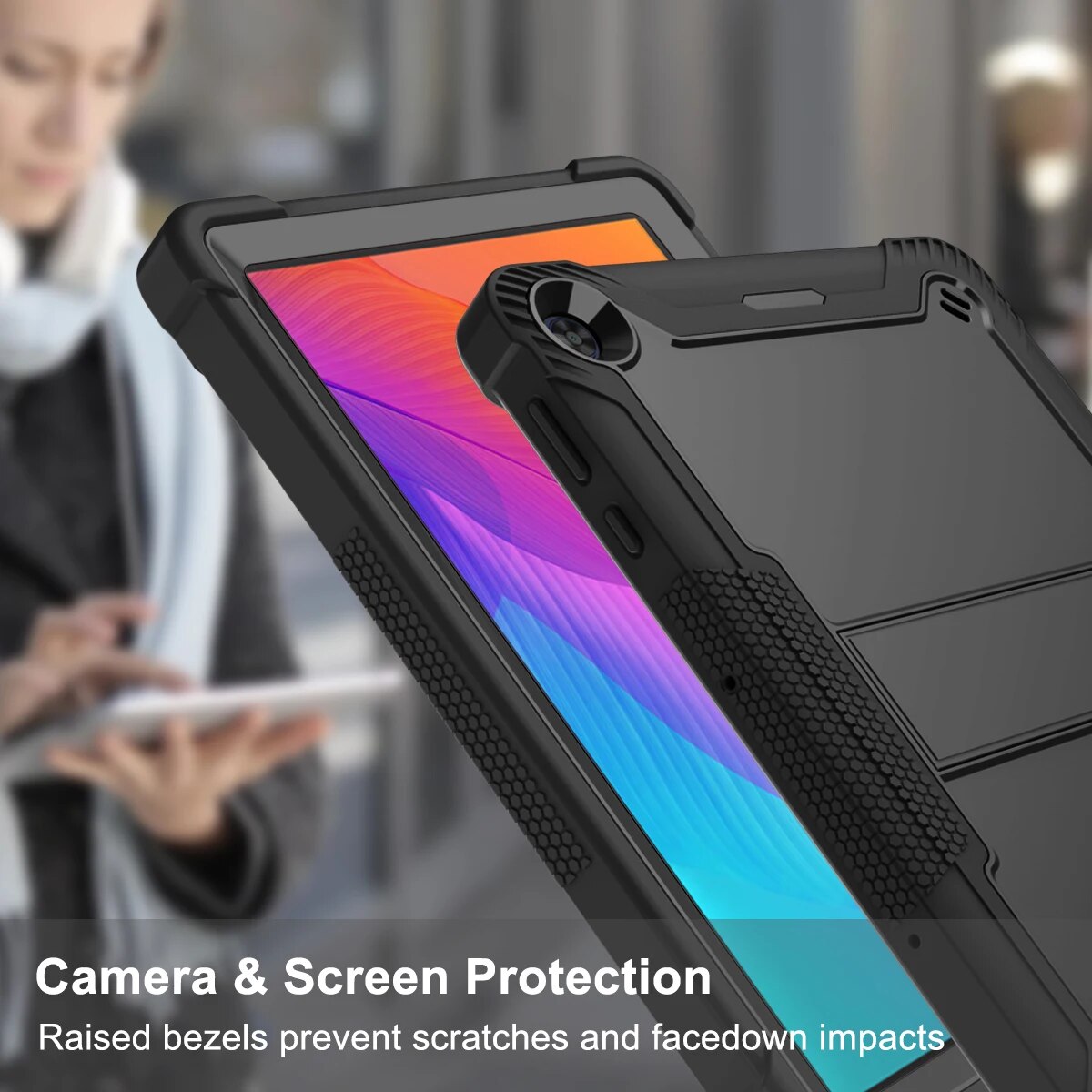 Deksel til Huawei MatePad T10s AGS3-W09 AGS3-L09 AL00 AGS3K-L09/W09 Heavy Duty Rugged Shockproof Matepad T10 AGR-W09 AGR-L09 Coque