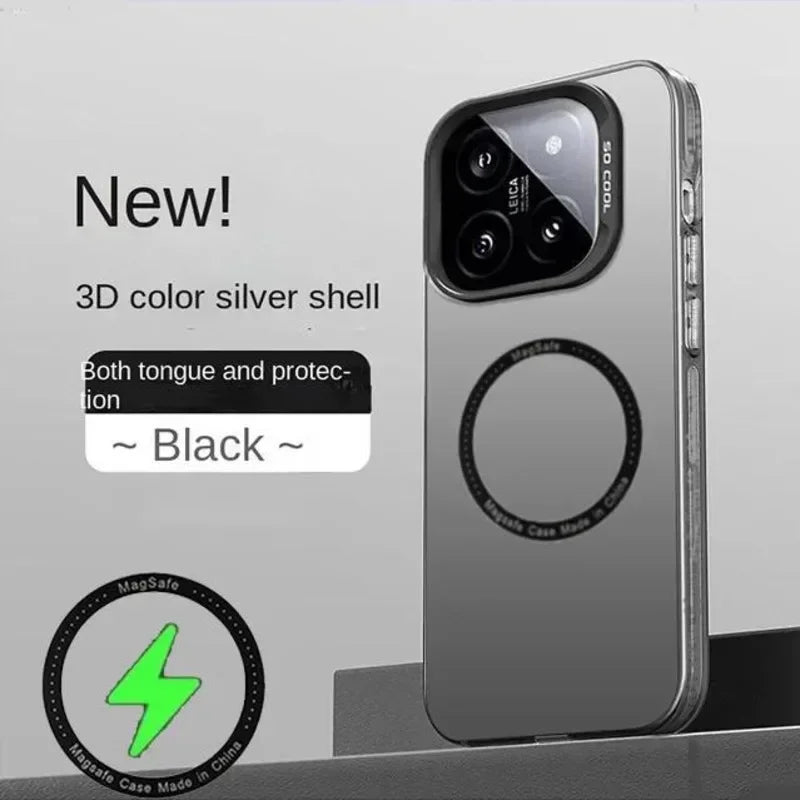Deksel til Xiaomi 14 13 13T 14T Pro Semi-Transparent Shockproof Protection deksel