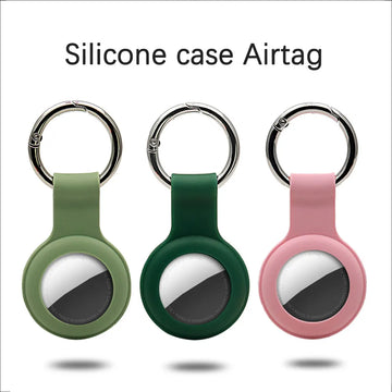 Deksel til Apple Apple AirTag deksel Liquid Silicone Protective Shell tilbehør ripesikkert Sleeve med nøkkelring Apple AirTag deksel