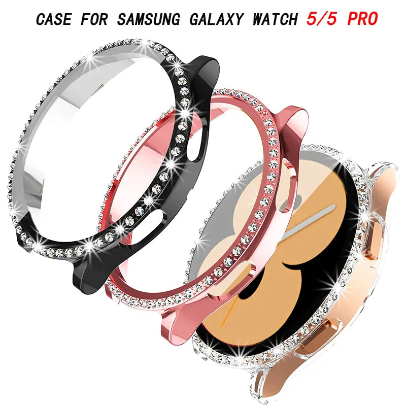 Deksel til Samsung Galaxy Watch 5/5 pro/4 44mm 40mm heldekkende PC-bumper