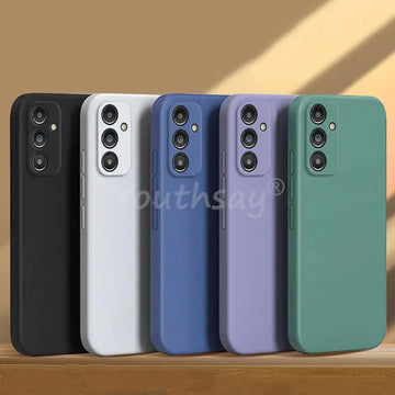 Deksel til Samsung Galaxy A14 Case Samsung A14 A04 A04S A04E A24 A03 A33 A54 A34 A15 A05 A05S Cover Silicone Plain Protect Rubber Cover