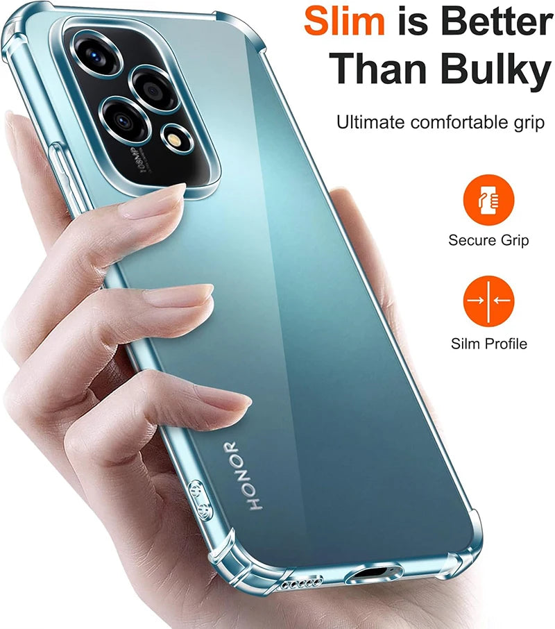 Deksel til Huawei Honor 200 90 70 50 Lite Pro Ultra Thin Back Cover For Honor200 Lite Clear Slim Shell