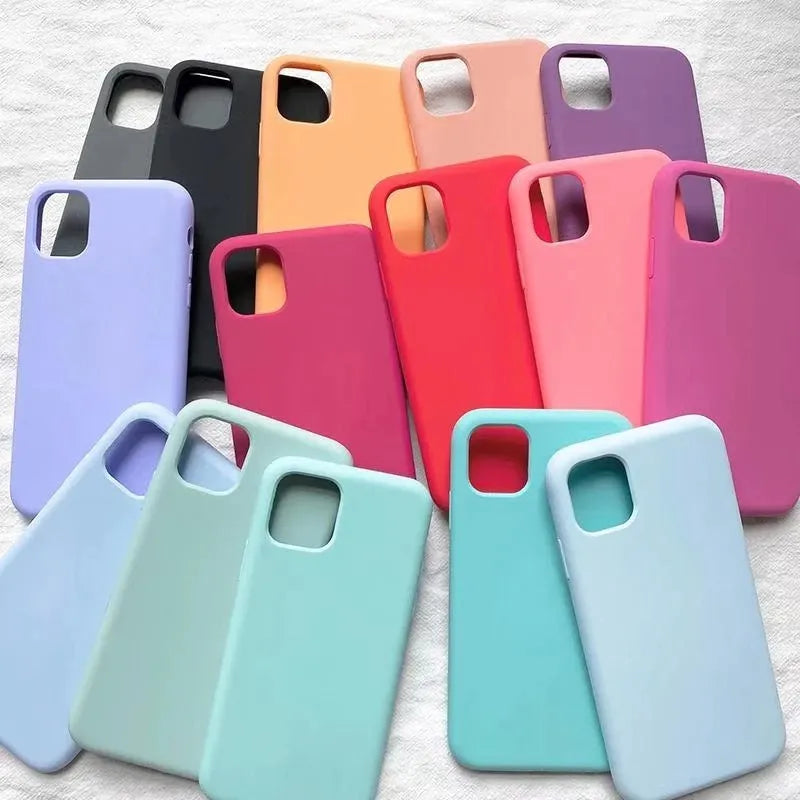 Deksel til iPhone 11 12 13 14 15 Pro Max Official deksel For iPhone 15 Plus X XS XR 13 14 Pro deksel