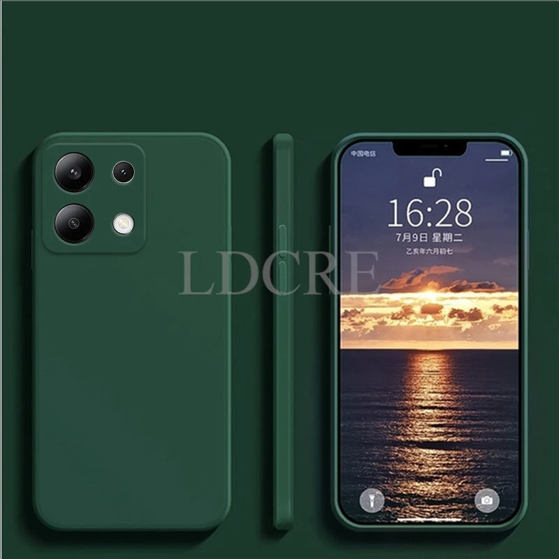 Deksel til Xiaomi Redmi Note 13 deksel Liquid Silicone deksel Redmi Note 13 Pro Plus deksel TPU Protective Phone deksel Redmi Note 13 deksel