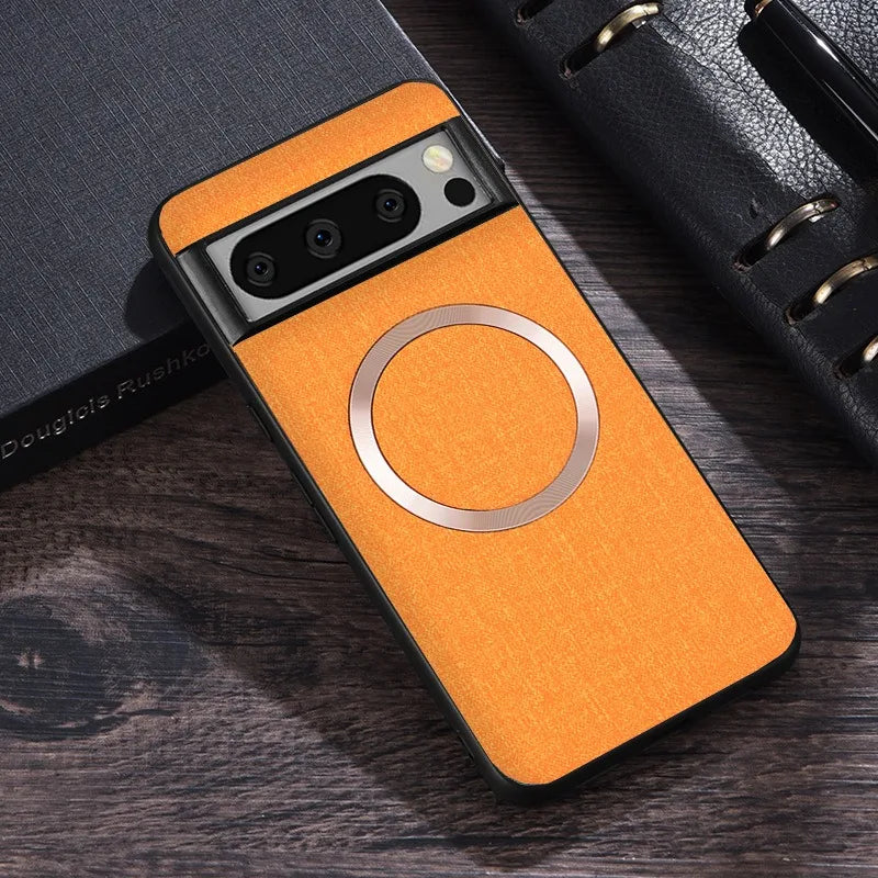Deksel til Google Pixel 9 8 7 6 Pro XL 7A 8A 6A Magnetic Wireless Charging Slim Cover for Pixel 9Pro 8Pro