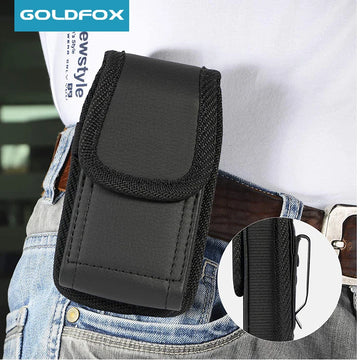 Deksel til Nokia 2760 PU Leather Case Men Flip Waist Belt Clip Bag for TCL LG Classic Phone Pouch