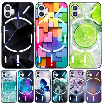 Deksel til Nothing Phone One / Nothing Phone 1 Case Soft Black Silicone Bumper Phone Cover for Nothing One Phone1 1 Cases Fundas Coque