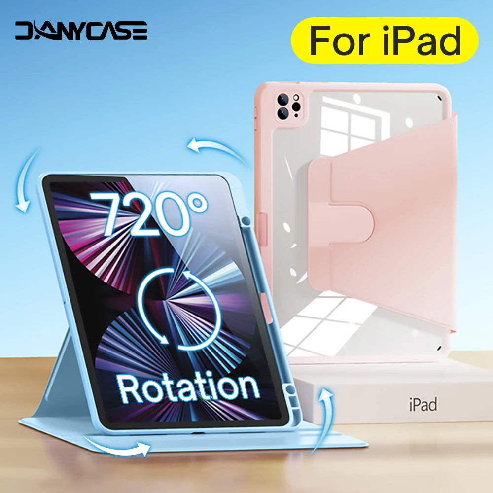 Deksel til iPad Air 5/4 10.9 deksel Pro 11 12.9 Mini 6 8.3in 2019 10.2 7/8/9th 2022 10th Generation Stand deksel