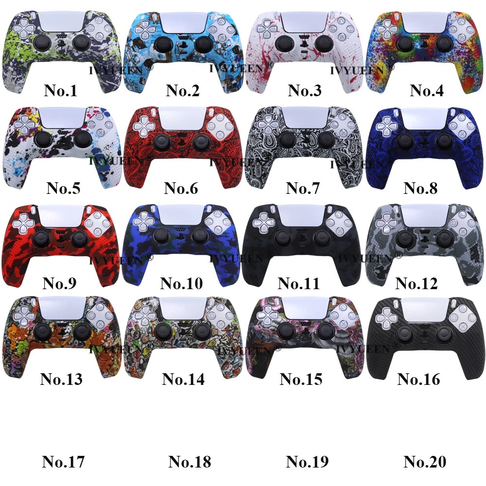 Deksel til PlayStation 5 PS5 Controller Silicone Case for Dualsense Grip Caps