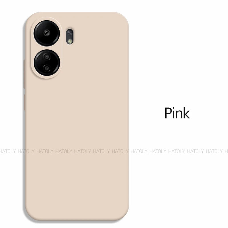 Deksel til Xiaomi Redmi 13C deksel Xiaomi Redmi 13C deksel Luxury Original TPU Shockproof Liquid Silicone Protective Phone deksel Redmi 13C