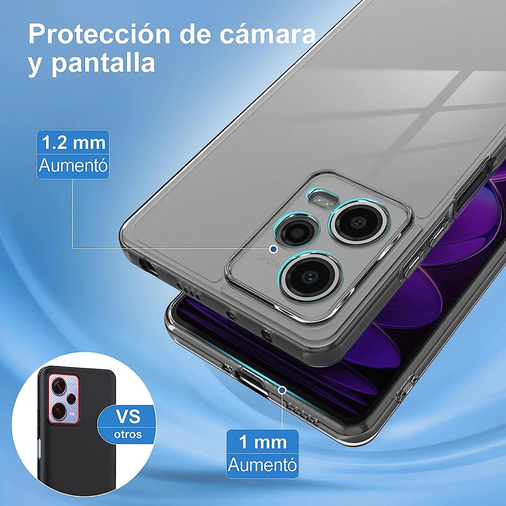 Deksel til Xiaomi Redmi Note 12 Turbo 12S 12T 11 11S 11T 11E 10 10S Pro Plus Speed 12C 10A 10C Slim