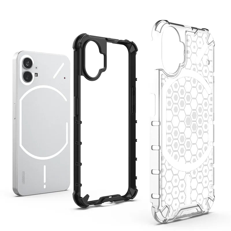 Deksel til Nothing Phone 1 Honeycomb Armor Clear Case For Nothing Phone 1 Case Cover For Nothing Phone 1